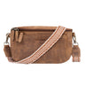 "Iowa"  Crossbody Bag Damen Leder 2 in 1 Leder Bauchtasche