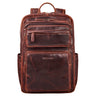 “Astoria” Stilvoller Business Lederrucksack Vintage mit 17 Zoll Laptop-Fach Uni Rucksack Reiserucksack Herren