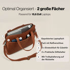 Braune Notebooktasche Echtleder Laptop Sleeve Dünne Business Umhängetasche
