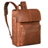 "Sangro" Rucksack Herren Leder Laptoprucksack 15,6-16 Zoll mit 2 Laptopfächern