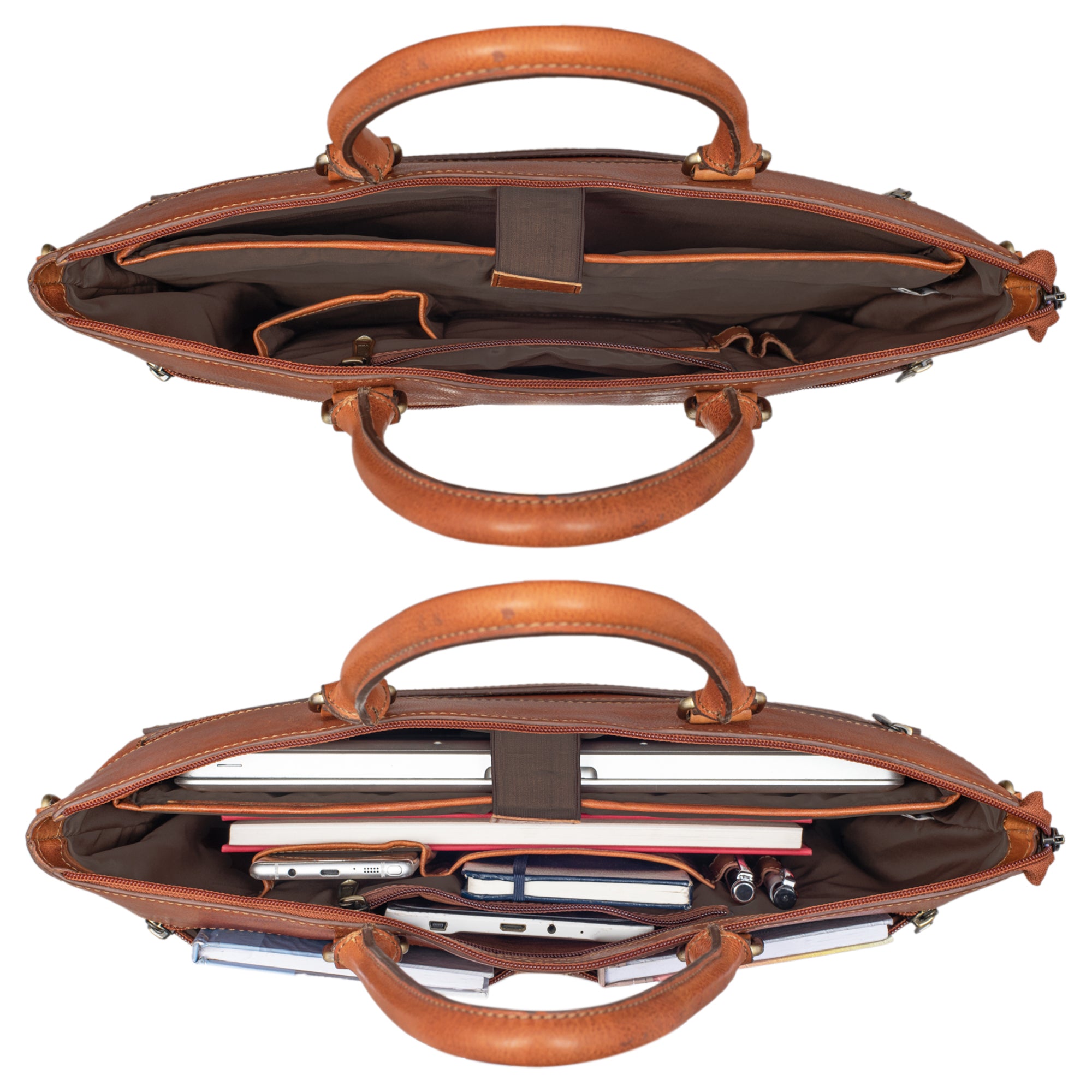 Echtleder Aktentasche Herren braun