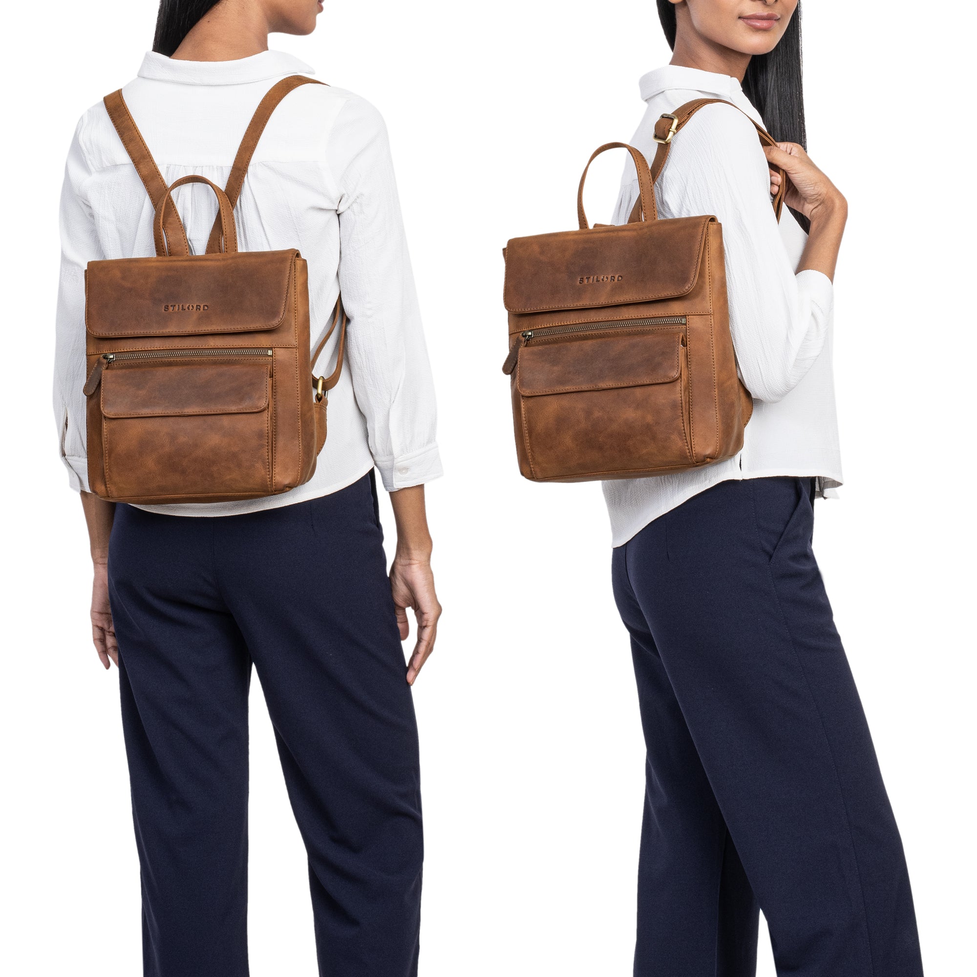 Frauen Leder Rucksack