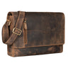 "Davis" Messenger Bag Leder 13 Zoll Umhängetasche Echtleder