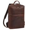 "Noé" schmaler Leder Laptoprucksack 14 Zoll im Vintage-Look