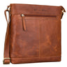 "Henrike" Schultertasche Damen Leder im Hochformat
