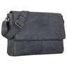 "Oskar" Messenger Bag Leder 15 Zoll Damen und Herren Echtleder