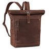 "Lutz" XL Rolltop Rucksack Herren Leder mit Laptop-Fach 16 - 17.3 Zoll