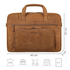 Laptoptasche groß Herren Leder braun