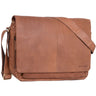 "Alex" Vintage Ledertasche Männer Frauen Businesstasche zum Umhängen 15,6 Zoll