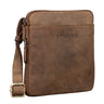 "Carson" Kleine Herren Leder Tasche