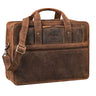 "Yves" Aktentasche Herren u. Damen Leder 15.6 Zoll Laptop-Fach Arbeitstasche