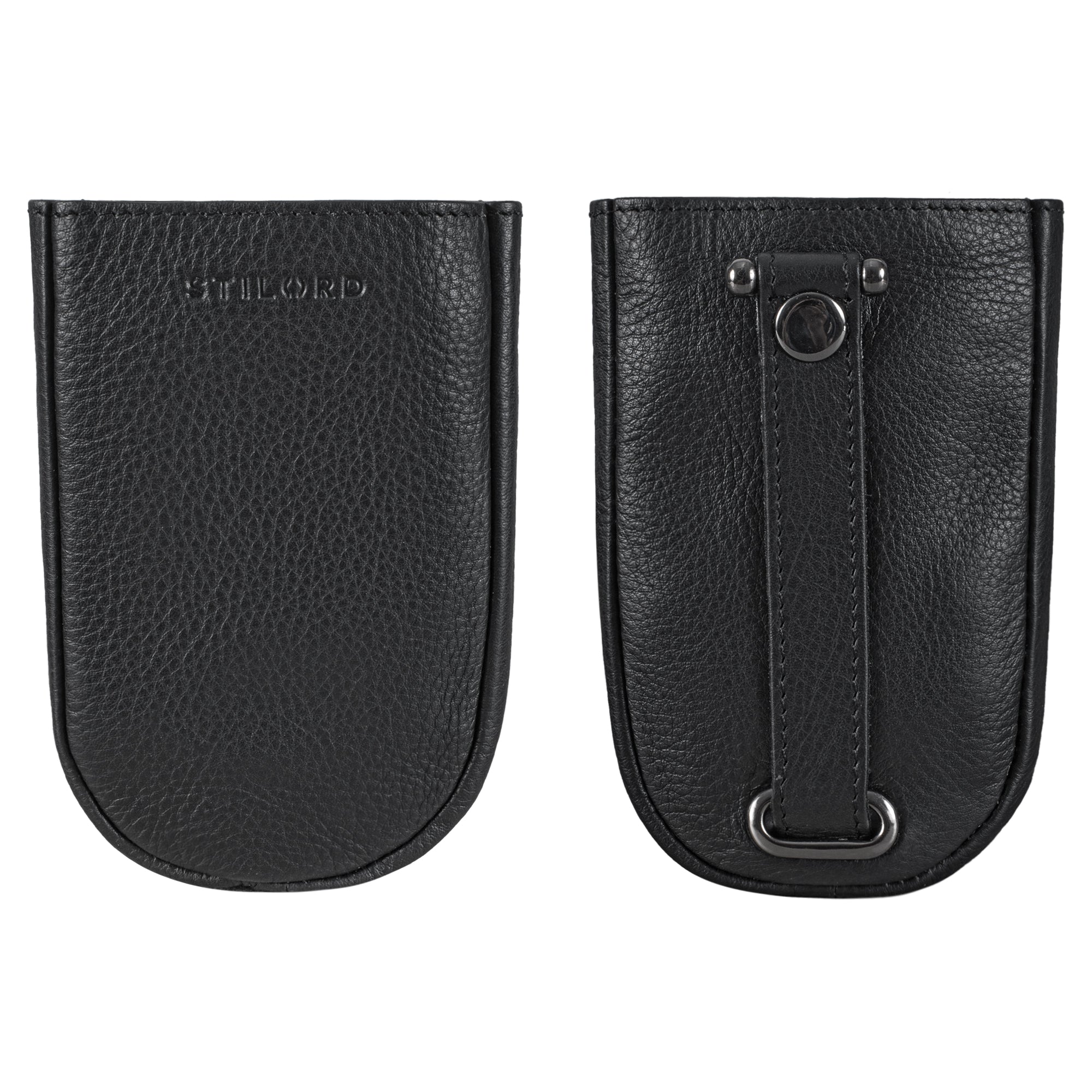 Retro Echtleder Geldbörse klein schwarz