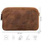 Kleine Damentasche Leder braun