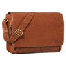 "Tom" Vintage Leder Umhängetasche mit 15 Zoll Laptopfach für Damen und Herren
