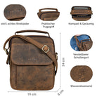 herren leder messenger bag damen braun