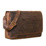 "Reinhold" Vintage Messenger Bag Herren Leder für 15.6-16 Zoll Laptop