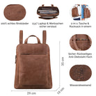 leder handtasche damen mittelgroß braun