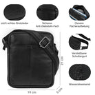 ledertasche zum umhängen herren leder schwarz