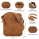 leder umhängetasche herren elegant braun