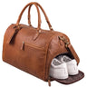 "Jermaine" Vintage Leder Reisetasche Weekender mit Schuhfach Groß