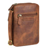 "Peter" 2-in-1 Leder Brustbeutel Handytasche für Herren & Damen