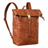 "Cairo" Vintage Kurierrucksack Rolltop Leder groß Herren