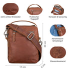 echtleder messenger tasche herren braun