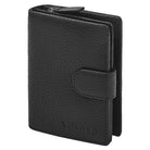 Portemonnaie echt Leder Herren Hochformat schwarz