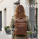 wasserdicht rucksack mittelgroß leder braun damen